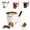 White, variant on SENIURIS Chocolate Melting Cup Set with Forks, Chocolate Fondue Mug for Date Night, Birthday, Wedding, and Valentine's Day. (Black)