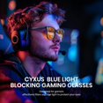 thumbnail image 3 of Gafas para videojuegos Cyxus Orange Blue Light Blocking 8082Z01, 3 of 7
