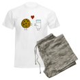 thumbnail image 6 of CafePress - Cookie Loves Milk Men's Light Pajamas - Men's Light Loose Fit Cotton Pajama Set, 6 of 7