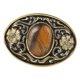 thumbnail image 4 of Hebilla de cinturón Zulema Turquesa Vaquero Occidental Hombre 9x7cm Dorado Oro, 4 of 7