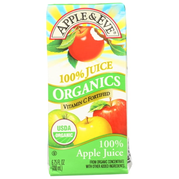 Apple & Eve Organics Apple Juice, 200 Ml - Walmart.com - Walmart.com