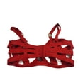thumbnail image 6 of Victoria's Secret Luxe Unlined Balconet Strappy Banded Caged Bra Red Size 36D NWT, 6 of 6