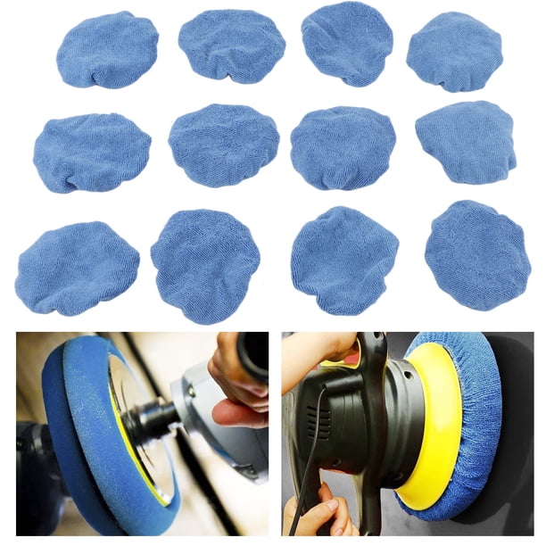 Lot De 5 Tampons De Polissage En Microfibre – 7-8 Pouces, Pour Voiture, Uxcell