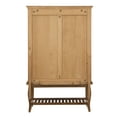 thumbnail image 6 of Linon Santa Fe Hall Tree with Four Hooks, Antique Brown Finish, 6 of 8