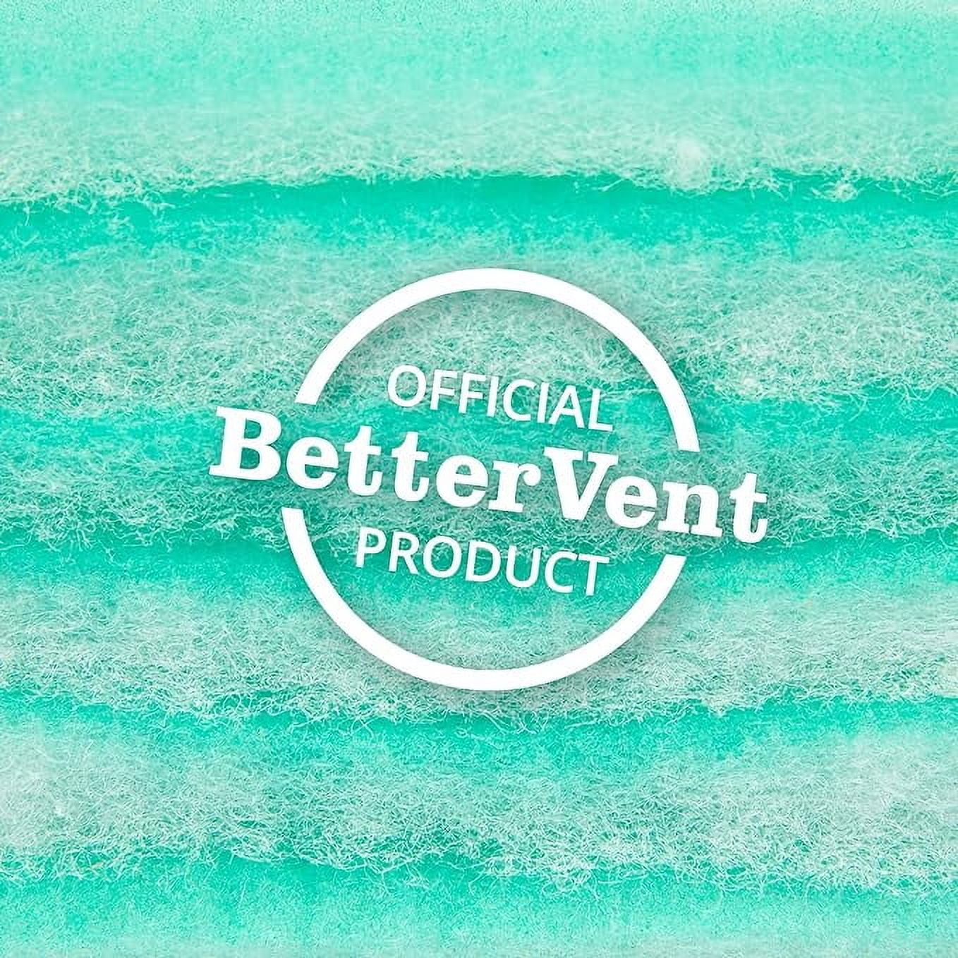 BetterVent Polyester Filter Replacements - Official Manufacturer's Product, 6-Pack