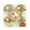 Yellow1, variant on Herrklp Christmas Decorations, 4pcs Christmas 10CM Set Ball Broken Ball Plated Plastic Christmas Tree Decoration Pendant