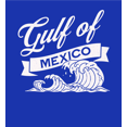 thumbnail image 2 of Gulf of Mexico Black and White Wave Youth Royal Blue Long Sleee Hoodie-XL, 2 of 3