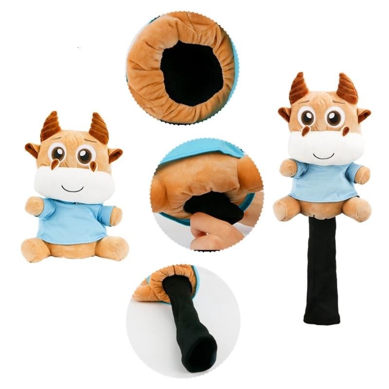 CEORPER Unique Bulldog Driver Headcover Funny Cartoon Dog Themed Golf Headcover