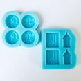 thumbnail image 5 of Diy Flag Frog Round Stud Earrings Silicone Mold Mini Castle Earrings Studs Resin Casting Mold Craft Jewelry Making Tools, 5 of 5