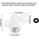 thumbnail image 2 of G1/2 Male Toilet Inlet Valve Toilet Strainer Mesh Strainer Bathroom Fittings Accessories Preventing harmful debris from entering the tank, 2 of 4