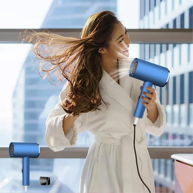 kkbbma Deals Portable Hair Dryer - Home Hair Dryer Anion Hair Care Hot And Cold Wind Constant Temperature And Quick Drying With A Collection Of Wind Nozzle Electric Hair Dryer