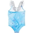 thumbnail image 5 of Disney Frozen Elsa Big Girls One-Piece Bathing Suit Blue 10-12, 5 of 5