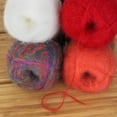 thumbnail image 3 of JubileeYarn Mohair Elixir Yarn - 50g/Skein Baby Wool Blend - Shades of Red - 4 Skeins, 3 of 6