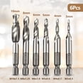 thumbnail image 1 of Juego de brocas para taladro combinadas 6 piezas Brocas para taladro métricas Leyfeng  Tornillo, 1 of 7