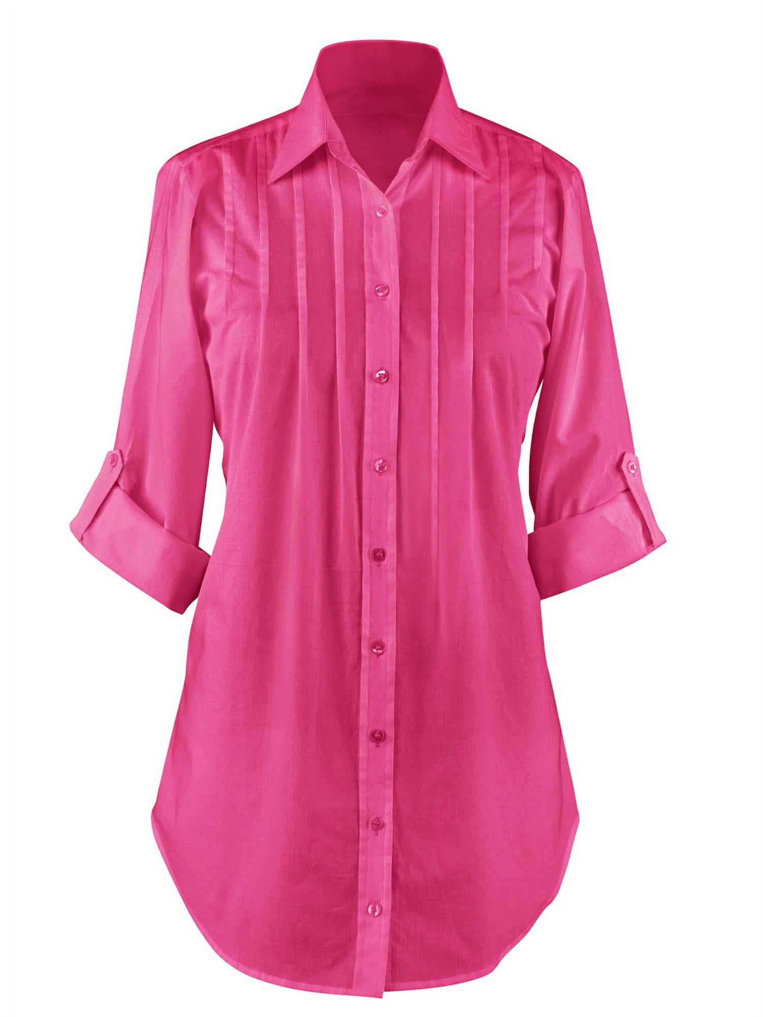 Women's Button Down, Collared, Roll 