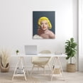 thumbnail image 2 of Stupell Industries Blonde Pop Vintage Marilyn Fashion Icon over Blue, 30 x 40, Design by Chris Consani, 2 of 5