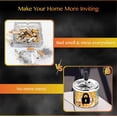 thumbnail image 3 of Vintage Cigarettes Ashtray with Lid for Indoor or Outdoor Cigar Ashtrays for Men, Large Ash Tray with Spinning Tray for Smokers (Nature), 3 of 7