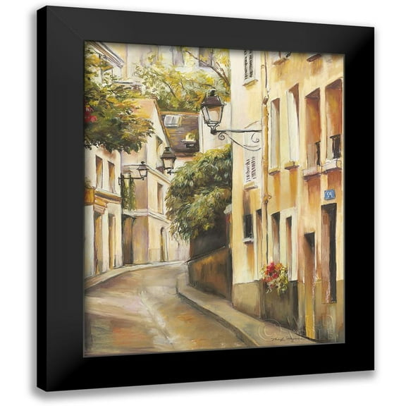 Hageman, Marilyn 12x14 Black Modern Framed Museum Art Print Titled - Montmartre II
