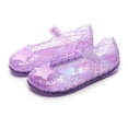thumbnail image 3 of Fozruso Princess Shoes Girls Sandals Jelly Mary Jane Dance Party Shoes For Kids Toddler,Girls Soft Plush Slippers Sizes 10.5 Little Kid(4-4.5 Years), 3 of 6