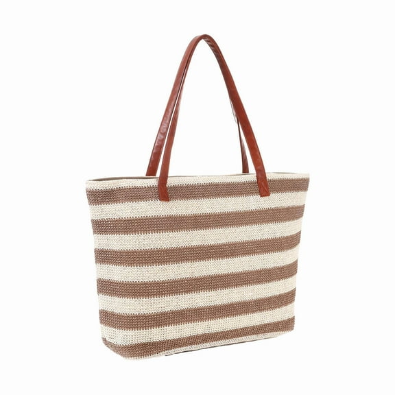 MUSOIE Straw Bags for Women Crochet Beach Bag Large Woven Shoulder Purse Handbag for Summer Vacation