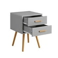 thumbnail image 5 of Convenience Concepts Oslo Two-Drawer End Table in Gray Wood Finish, 5 of 5