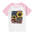 thumbnail image 7 of GERsome 4th of July Kids Boys T-Shirts, Girls Crewneck Short Sleeve Comfort Tees Summer Unisex American Flag Tshirts, Sizes 3-4 Years, 7 of 7