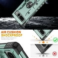 thumbnail image 6 of Case for Google Pixel 7 Pro Case Military Grade Drop Case with Kickstand Metel Ring Magnetic Holder Shockproof Protective for Pixel 7 Pro Phone Case (Midnight Green), 6 of 17