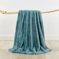 thumbnail image 5 of Home Soft Things Heavy Faux Fur Throw - Silver Blue - 60" x 80", 5 of 10