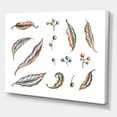 thumbnail image 3 of Designart ' Leaves and Berries Of Wild Grapes ' Bohemian & Eclectic Canvas Wall Art Print, 3 of 4