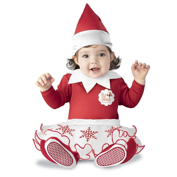 Disfraz de Fun World The Elf on the Shelf para niña pequeña, talla S