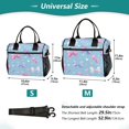 thumbnail image 6 of Large Insulated Lunch Bags for Women Men Leakproof Thermal Meal Lunch Tote Bag for Office Work Picnic Travel Pink and Purple Bows 9L, 6 of 6