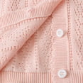 thumbnail image 5 of GYRATEDREAM Baby Girls Knitted Cardigan Sweater Long Slvee Crewneck Knit Button Closure Cardigan Tops Outwear, 5 of 7