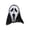 Black, variant on Ghost Face Mask Cosplay Mask Halloween Masquerade Party Theme Game Character Props Halloween Cosplay Costume Props for Adults