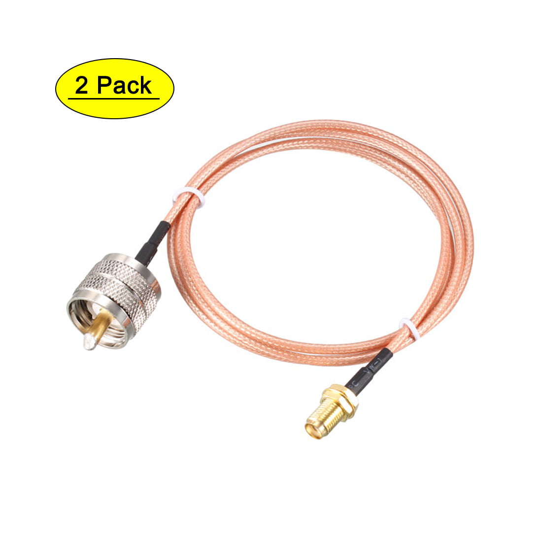 uxcell BNC Male to 3.5mm 1/8 inches Mono TS Male Coaxial Power Audio Cable 50 ohm 3 ft