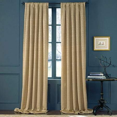 Springmaid Taj Jaquard Lined Curtain (1 Panel), Gold