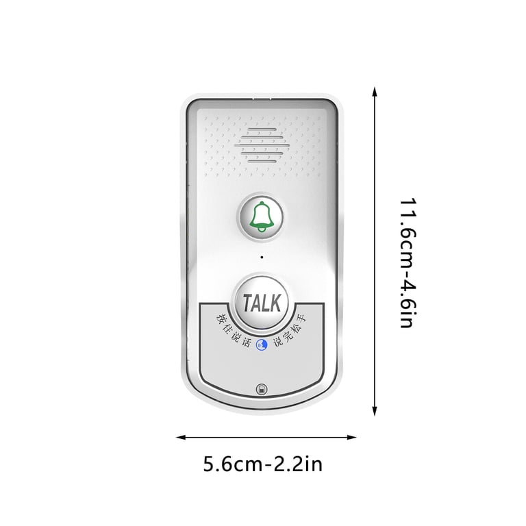 Wireless Intercom Doorbell – 1000ft Range, 2-Way Communication, 4 Volume Levels, Rechargeable, IP44 Waterproof, No Wi-Fi Needed