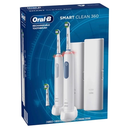 Oral-B Smart Clean 360 Rechargeable Toothbrushes  2 Pack