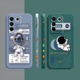 thumbnail image 4 of Case For VIVO S5 S6 S7 S9 S10 S15 S16 S16E T1 V15 V20 V23 PRO 5G Simple Liquid Silicone Case Funny Astronaut Spacewalk, 4 of 5