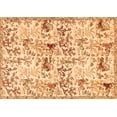 thumbnail image 1 of Ahgly Company Indoor Rectangle Animal Orange Traditional Area Rugs, 2' x 4', 1 of 1