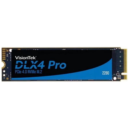 VisionTek DLX4 Pro 512 GB Solid State Drive - M.2 2280 Internal - PCI Express NVMe (PCI Express NVMe 4.0 x4) - Desktop PC Device Supported - 250 TB TBW - 6750 MB/s Maximum Read Transfer Rate - 5 Ye...