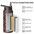 thumbnail image 2 of Christmas 18 oz Insulated Stainless Steel Water Bottle with Straw & Cleaning Brush , Leakproof, BPA-Free, 304 Stainless Steel, Wide Mouth, Travel Mug for Car, Gym, Office, 2 of 5