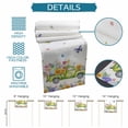 thumbnail image 6 of Happy Easter Table Runner 72 Inches, Watercolor Truck Eggs Flowers Butterfly Botanical Bed Runner Dresser Scarves Tabletop for Indoor Outdoor Parties/Ceremony/Banquet, 18" x 72", 6 of 8