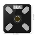 thumbnail image 3 of HAOANSolar-Powered Smart Bathroom Scale with Bluetooth - Glass Body Composition Monitor  LED Display  and Customized App for Weight and Fitness Tracking Pink, 3 of 9