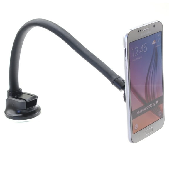 Magnetic Car Mount for Samsung Galaxy A12 A32 A42 A52 A72 5G Phones - Holder Dash Windshield Strong Grip Long Gooseneck Q6G Compatible With Galaxy A12 A32 A42 A52 A72 5G Models