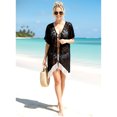 thumbnail image 5 of HAPPY BAY Women's Chiffon Summer Beach Open Front Holiday Kimono Beachwear Duster Cardigans XL-XXL Jade_AB732, 5 of 5