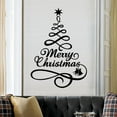 thumbnail image 2 of Christmas Tree Window Vinyl Wall Stickers Home Decorations Gifts/ Cute Snowman Wall Sticker 3141 Black, 2 of 3