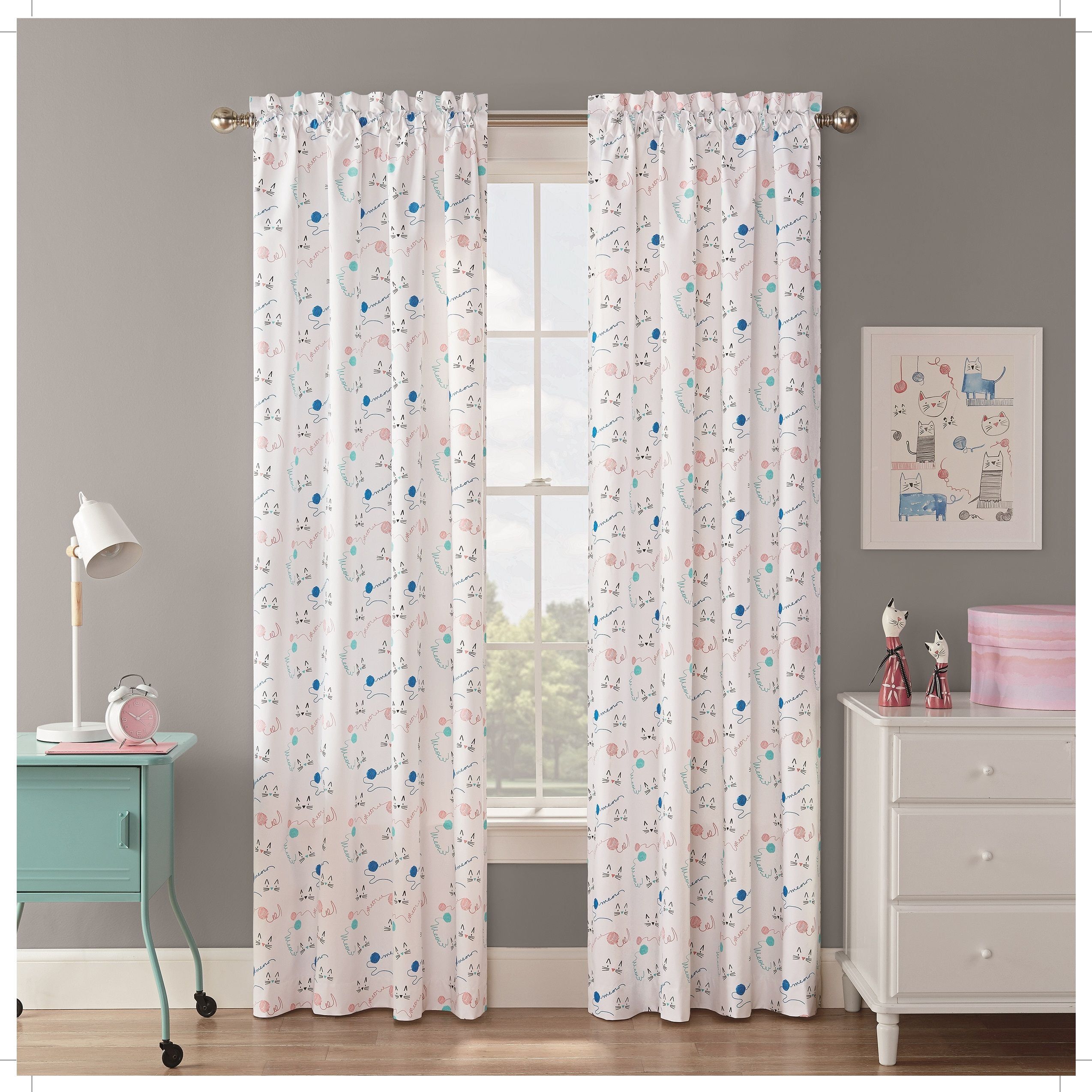 Waverly   1 Curtain Panel  55  W X 35 L FLORAL BUTTERFLY 