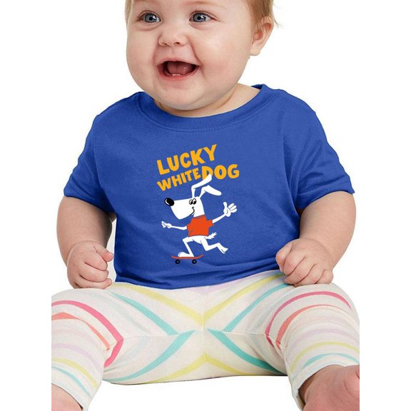 Lucky Dog On Scooter T-Shirt Infant -Image by Shutterstock,  12 Months