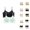 BK3, variant on 2 Pack Cooling Bras for Women Lightweight Seamless Racerback Push Up Minimizer Sports Bralettes Everyday Bra