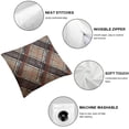 thumbnail image 6 of BANET s Pillows Decorative Pillows Square Pillow Cases for Brown Pillow Cases Set of 2 20x20in, 6 of 7